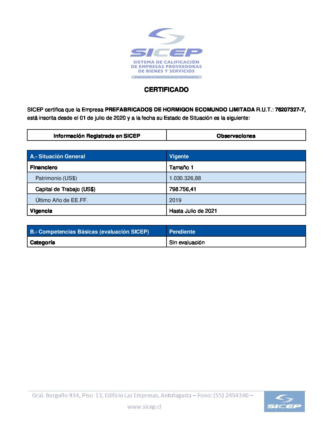 Documento escaneado Certificado ISO 76207327 Ecomundo