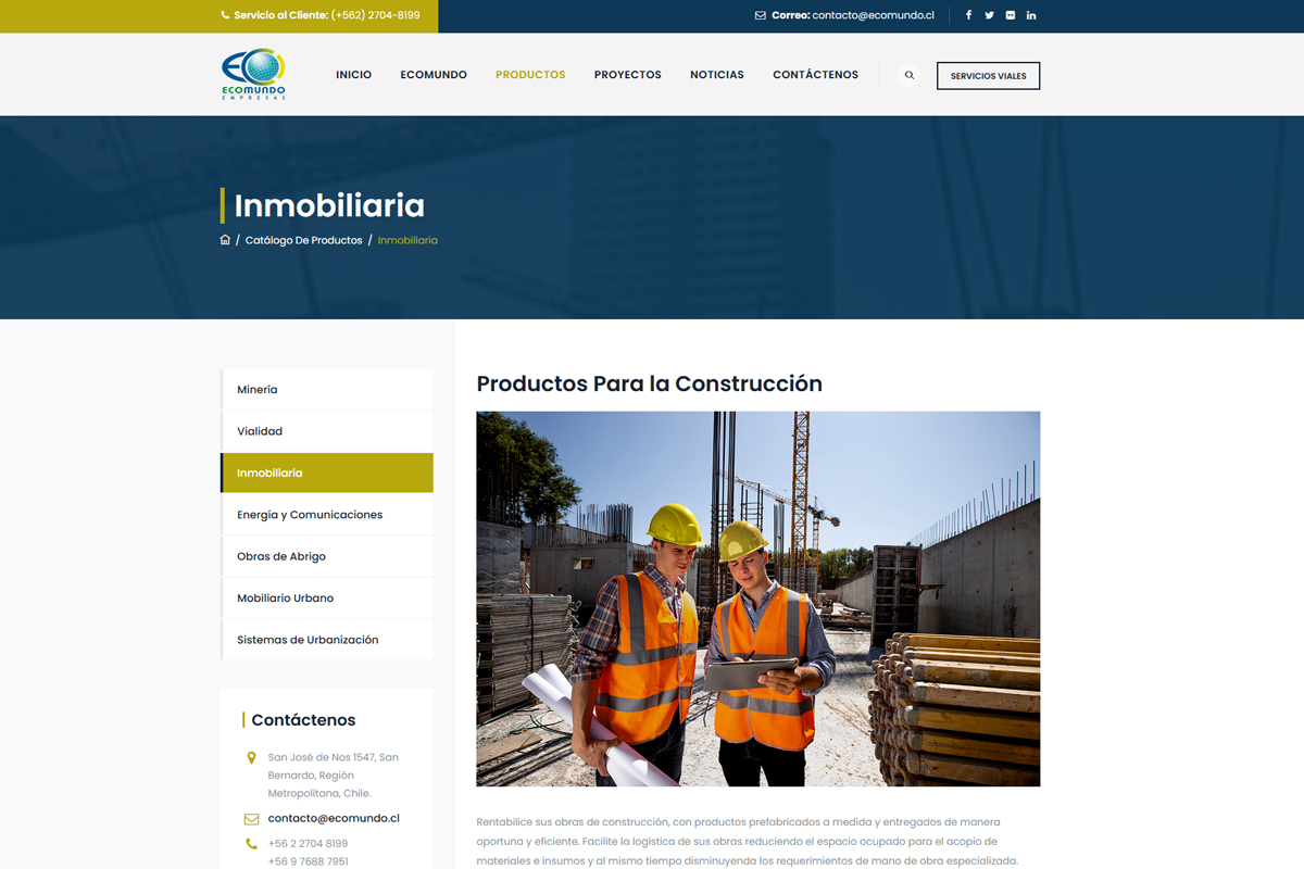 Catálogo de productos prefabricados Ecomundo